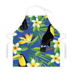 Tropical Keel-Billed Toucan Print Adjustable Apron