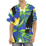 Tropical Keel-Billed Toucan Print Aloha Shirt