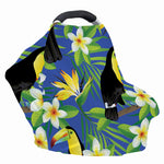 Tropical Keel-Billed Toucan Print Baby Seat Cover