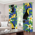 Tropical Keel-Billed Toucan Print Dimout Grommet Curtains