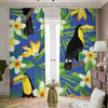 Tropical Keel-Billed Toucan Print Blackout Pencil Pleat Curtains