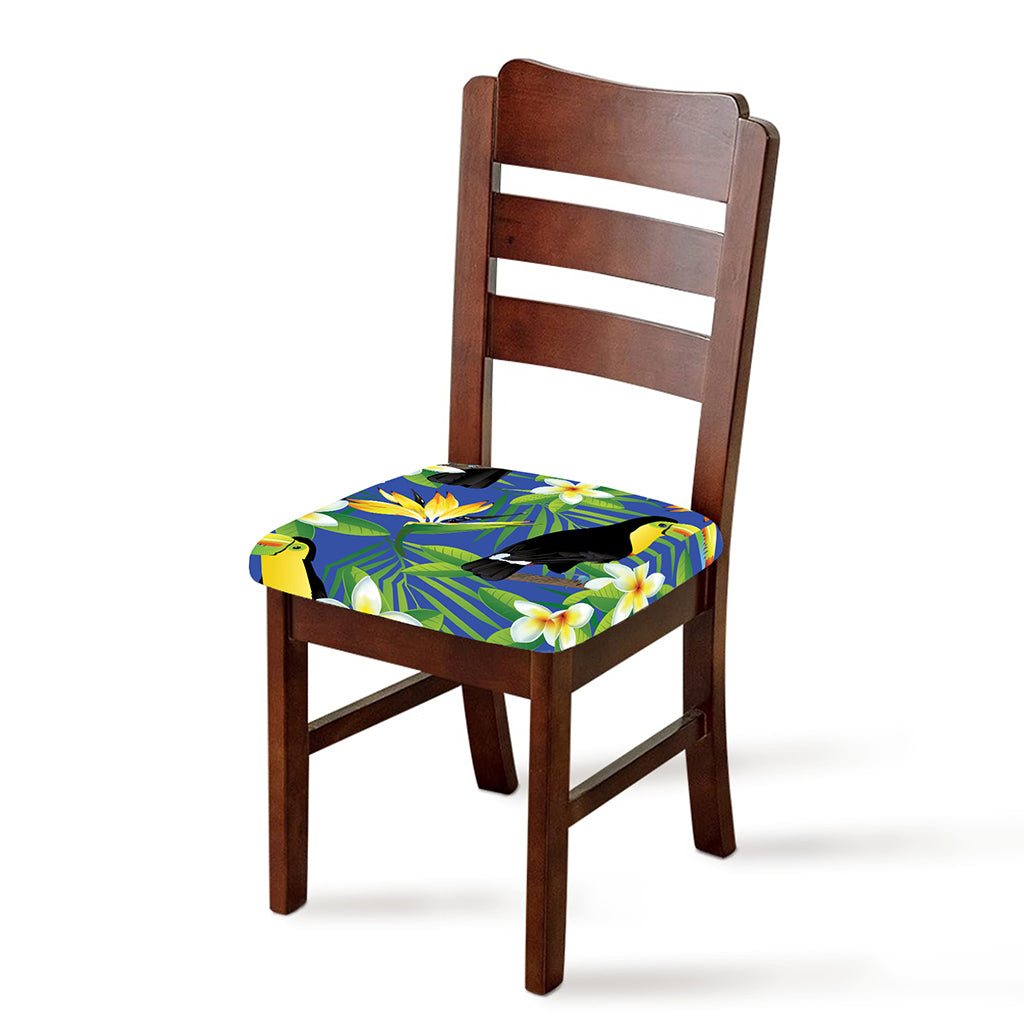 Tropical Keel-Billed Toucan Print Chair Cushion Cover