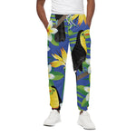 Tropical Keel-Billed Toucan Print Cotton Pants