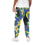 Tropical Keel-Billed Toucan Print Cotton Pants