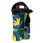 Tropical Keel-Billed Toucan Print Double Neoprene Wine Tote