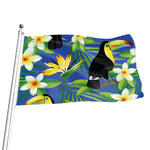 Tropical Keel-Billed Toucan Print Flag