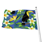 Tropical Keel-Billed Toucan Print Flag