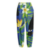 Tropical Keel-Billed Toucan Print Fleece Lined Knit Pants