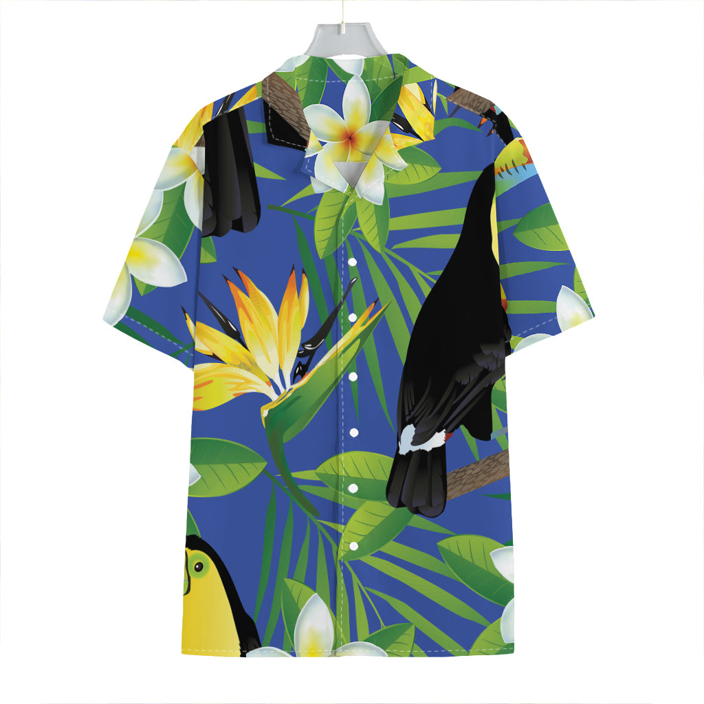 Tropical Keel-Billed Toucan Print Hawaiian Shirt