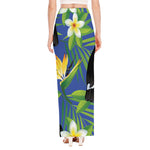 Tropical Keel-Billed Toucan Print High Slit Maxi Skirt