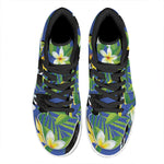 Tropical Keel-Billed Toucan Print High Top Leather Sneakers