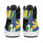 Tropical Keel-Billed Toucan Print High Top Leather Sneakers