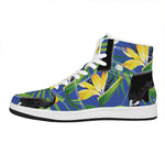 Tropical Keel-Billed Toucan Print High Top Leather Sneakers
