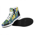 Tropical Keel-Billed Toucan Print High Top Leather Sneakers