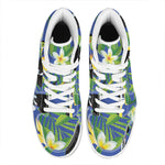 Tropical Keel-Billed Toucan Print High Top Leather Sneakers