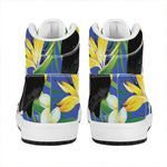 Tropical Keel-Billed Toucan Print High Top Leather Sneakers