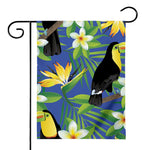 Tropical Keel-Billed Toucan Print House Flag