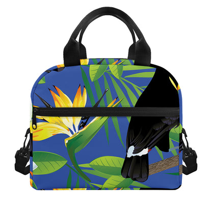 Tropical Keel-Billed Toucan Print Insulated Lunch Bag