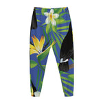 Tropical Keel-Billed Toucan Print Jogger Pants