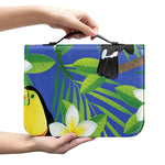 Tropical Keel-Billed Toucan Print Leather Bible Cover