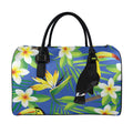 Tropical Keel-Billed Toucan Print Leather Duffel Bag