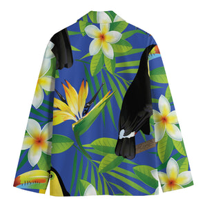 Tropical Keel-Billed Toucan Print Men's Blazer