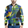 Tropical Keel-Billed Toucan Print Men's Bomber Jacket