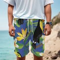 Tropical Keel-Billed Toucan Print Men's Cargo Shorts
