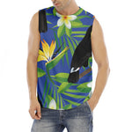Tropical Keel-Billed Toucan Print Men's Fitness Tank Top