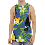 Tropical Keel-Billed Toucan Print Men's Muscle Tank Top