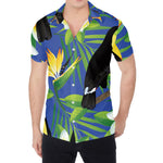 Tropical Keel-Billed Toucan Print Men's Shirt