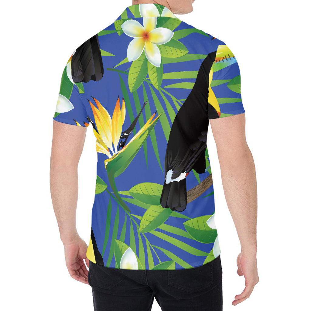 Tropical Keel-Billed Toucan Print Men's Shirt