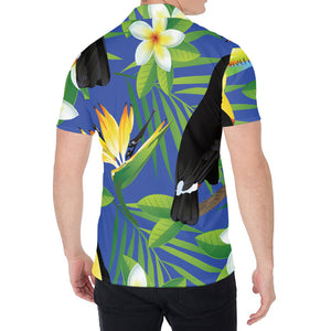 Tropical Keel-Billed Toucan Print Men's Shirt