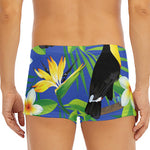 Tropical Keel-Billed Toucan Print Men's Short Boxer Briefs