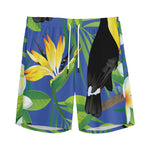 Tropical Keel-Billed Toucan Print Men's Sports Shorts