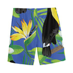 Tropical Keel-Billed Toucan Print Men's Sports Shorts