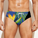Tropical Keel-Billed Toucan Print Men's Swim Briefs