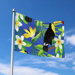 Tropical Keel-Billed Toucan Print Polyester Flag