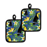 Tropical Keel-Billed Toucan Print Pot Holders