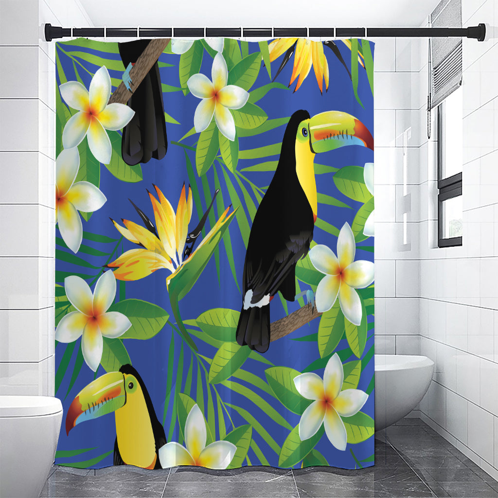 Tropical Keel-Billed Toucan Print Premium Shower Curtain