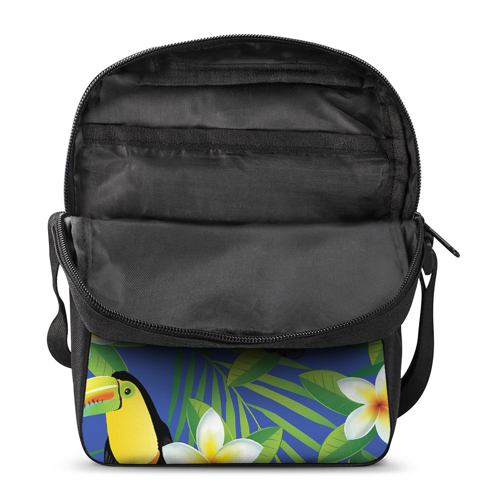 Tropical Keel-Billed Toucan Print Rectangular Crossbody Bag