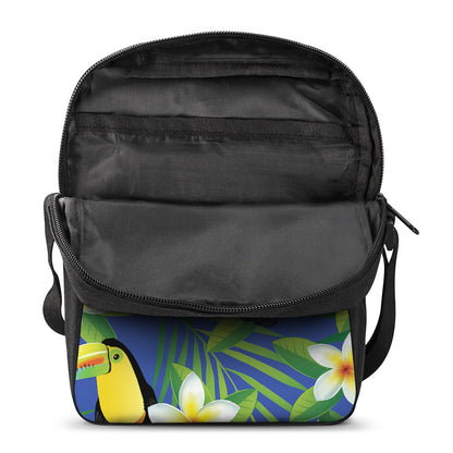 Tropical Keel-Billed Toucan Print Rectangular Crossbody Bag