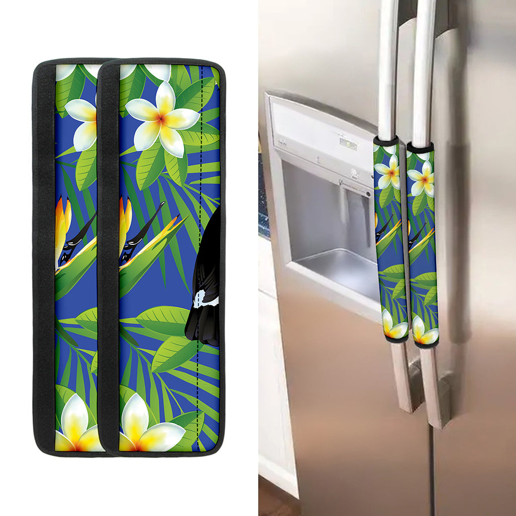 Tropical Keel-Billed Toucan Print Refrigerator Handle Covers