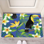 Tropical Keel-Billed Toucan Print Rubber Doormat