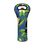 Tropical Keel-Billed Toucan Print Single Neoprene Wine Tote