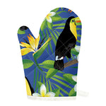 Tropical Keel-Billed Toucan Print Single Oven Mitt