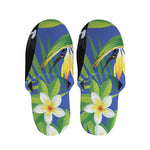 Tropical Keel-Billed Toucan Print Slippers