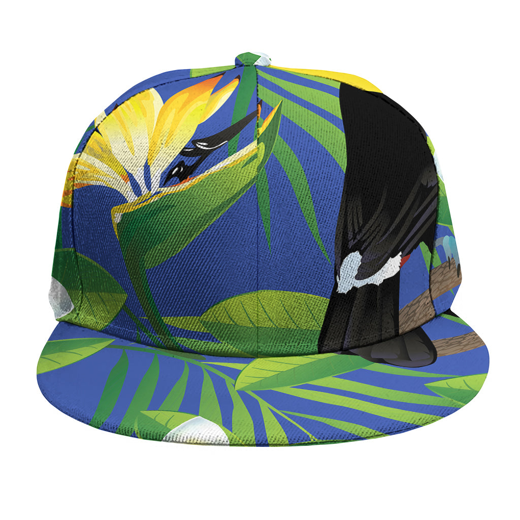 Tropical Keel-Billed Toucan Print Snapback Cap