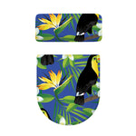 Tropical Keel-Billed Toucan Print Toilet Lid And Tank Cover Set