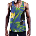 Tropical Keel-Billed Toucan Print Men's Workout Tank Top
